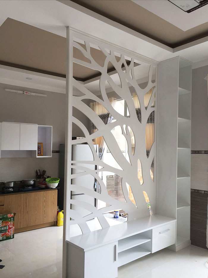 Thiết kế vách ngăn phòng khách